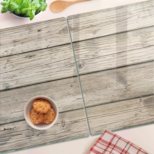 Planche à découper de cuisine bois 40x52 cm résistant chaleur design moderne