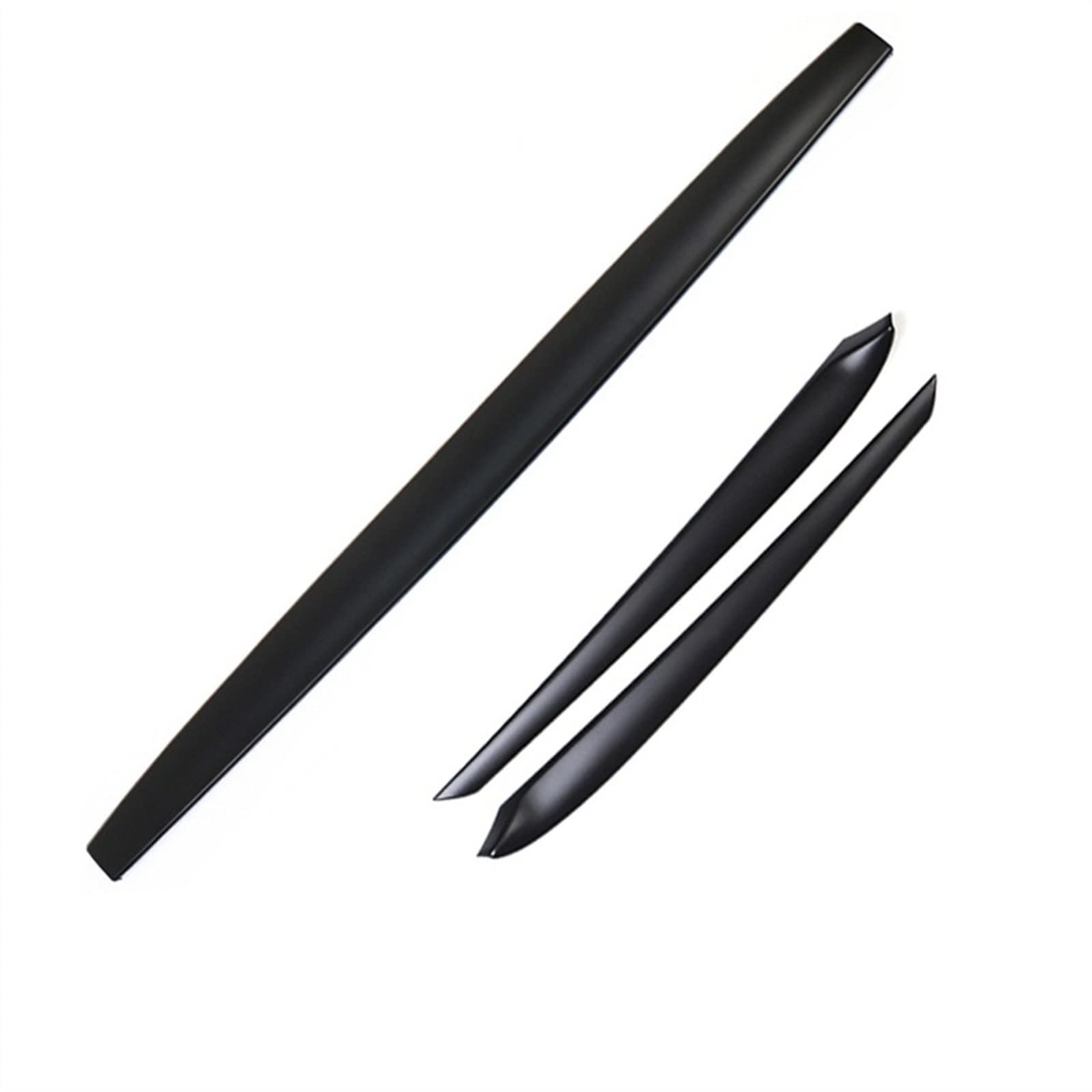 Mid Console Dash Door Wood Trim Insert Cover Dashboard Decor Panel Sticker ABS for Tesla Model 3 Y 2021 2022(Matte Black Sets)