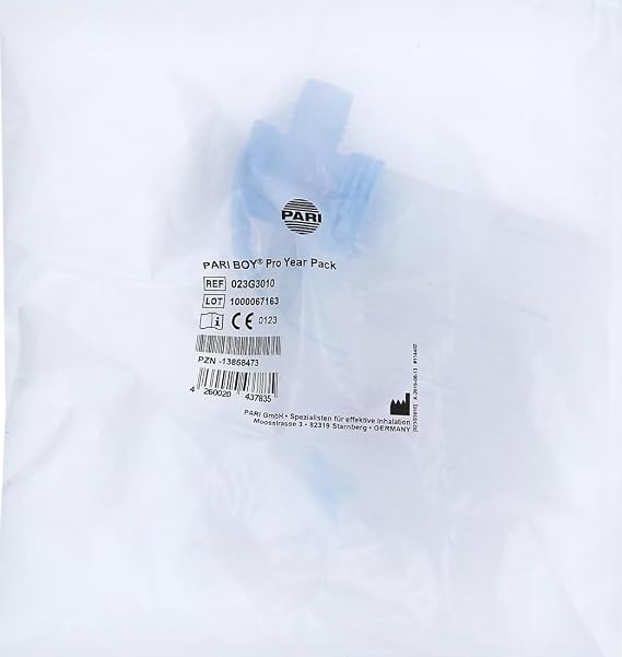 PARI BOY® Pro Year Pack - Nebuliser Replacement Kit with PIF Control | PARI LC sprint nebulizer with the nozzle attachments blue and red. Suitable for all PARI compressors except PARI COMPACT