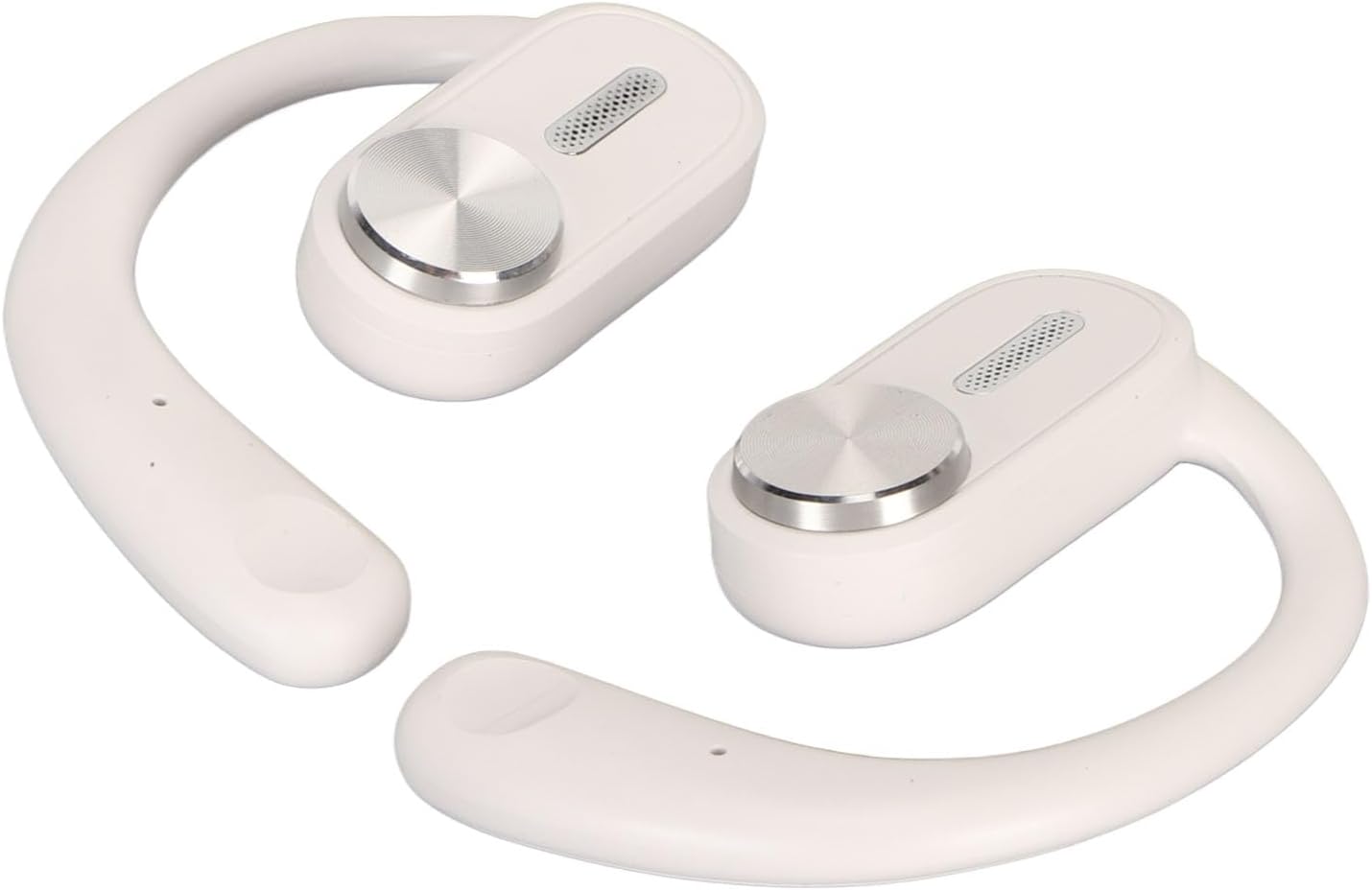 ciciglow Wireless Earphones5.2 Noise Reduction Sports Headphones, Comfortable with Earhooks for Running, Riding (White)