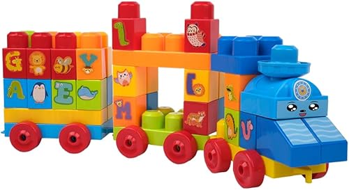 Miniatura 3 de Tren de bloques de construcción grandes (56 piezas) Juguetes educativos para niños y niñas de 3, 4, 5, 6 años en adelante