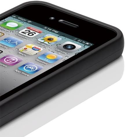 elago S4 Glide Case for Black Version AT&T, Sprint and Verizon iPhone 4/4S(Not for White iPhone) - ECO Pack (Soft Feeling Black)