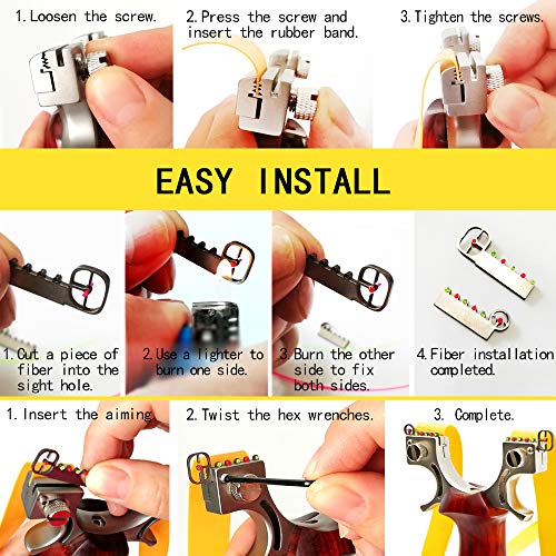 Slingshot,Professional Hunting Slingshots Set,Outdoor Shooting Slingshots For Adults,Powerful Stainless Steel Wooden Handle High Velocity Catapult Slingshots With 3 Rubber Bands And 50 Slingshot Ammo… #TOP5