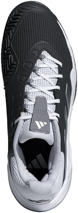 Adidas Tênis masculino Barricade 13 Clay Court, Preto/branco/cinza