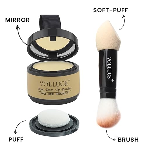 Miniatura 19 de Polvo de retoque de raíz, polvo para cubrir las raíces del cabello gris al instante, corrector de cabello para mujeres y hombres