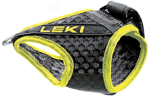 LEKI Unisex-Adult Leki ramme strop TRIGGER SHARK FRAME STRAP MESH, schwarz-gelb, M-L-XL EU