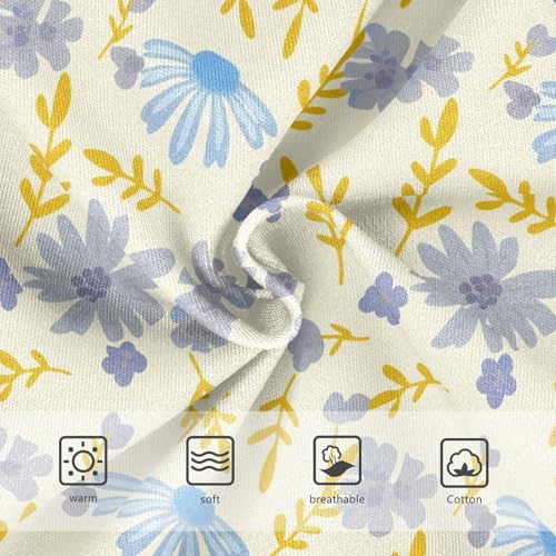 Girls' Panties Flowers Floral Yellow Underwear for Girls Toddler Kids 3T 23021813