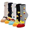 ZFSOCK Funny Colourful Women’s Socks with Cartoon Animal Design, Cool, Cute Cat / Dog Cotton Socks, Christmas Gift Idea for Women and Girls, 5 Pairs