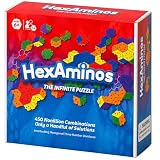 The Infinite Puzzle: Strategy Board Game for Familiy, Teens & Adults. 56 Hexagon Tiles for Solo or 1-8 Players. Travel-Friendly STEM Logic Game, 450 Nonillion Combinations, 8x7 Grid Challenge Ages +6