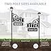 Address America USA Handcrafted, Double-Sided Reflective Boardwalk Lawn Address Sign With Name Rider And LED Solar Light - 47