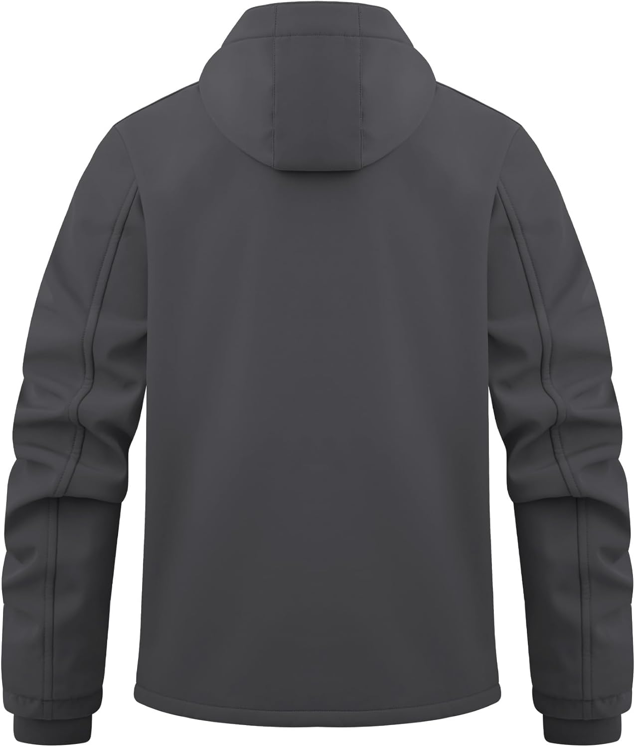 WULFUL Men’s Lightweight Softshell Jacket Warm Fleece Lined Windbreaker Waterproof Soft Shell for Outdoor Hiking