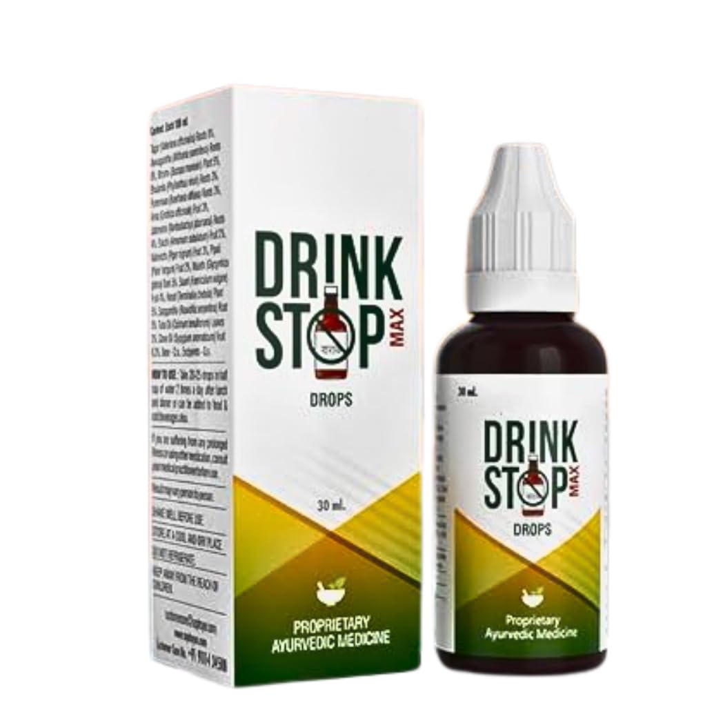 Drink Stop Max Anti-Addiction Drops - Natural Support For Overcoming Addictive Habits|Deaddiction Drop For Alcohol Problem|Nasha Mukt Ayurvedic Formula With 16 Herbs|Pack Of 1(30Ml) (B0DG2ZMKPT) Amazon Price History, Amazon Price Tracker