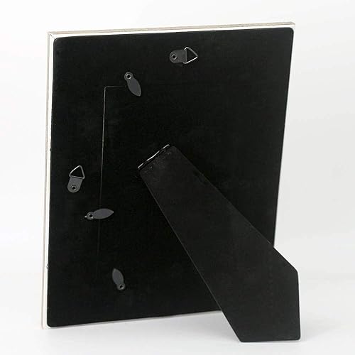 Miniatura 5 de Marco de fotos plateado antiguo de 4 x 6 pulgadas, panel trasero de terciopelo negro de vidrio orgánico HD para familia, boda, festival, arte,