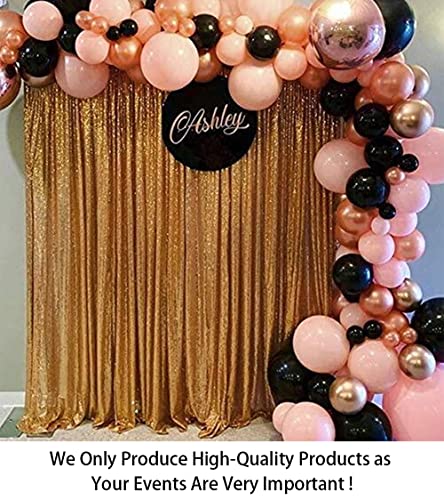 ShinyBeauty Sequin Backdrop 10FTx10FT Gold Photo Backdrop for Birthday Party Sparkle Backdrop Curtain for Photograph Gold Shimmer Backddrop Curtain Glitter Backdrop Curtain Shimmer Background
