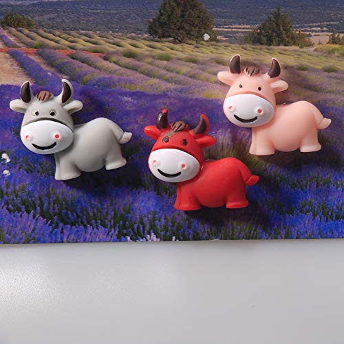 20 Pcs Mini Resin Cute Colorful Cow Shape Thumbtack Creative Metal Push Pins For Home Decor, Documents, Organization, Photos Wall, Maps, Bulletin Board Or Cork Boards #TOP4