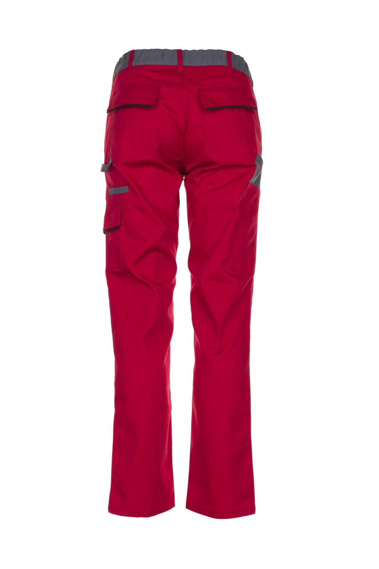 Planam Women Pantalon pour femme Highline taille 50 en rouge ardoise noir, Rouge/Ardoise/Noir, EU