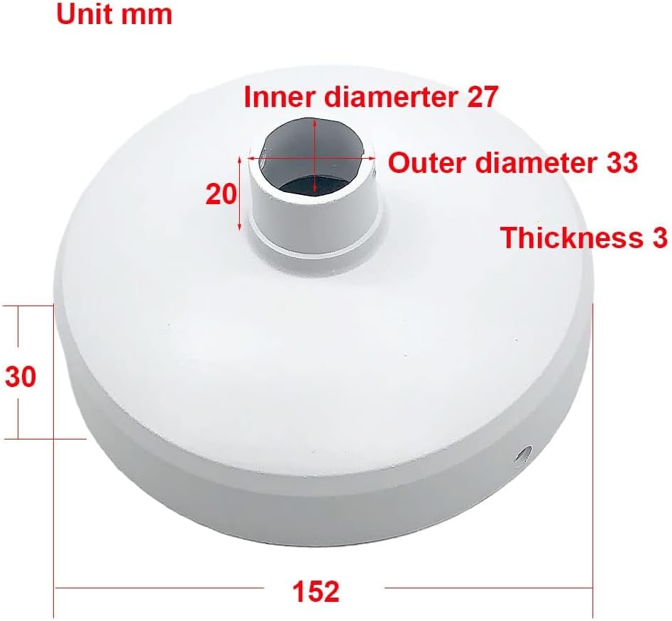 Security Camera J-Type Wall Mount Junction Box Bracket, Dome Camera Mount Universal Camera Wall Mounting Bracket/IP Camera for CCTV Security Camera (7" J-Shapped Mount)