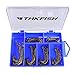 THKFISH 60 Piezas/Caja anzuelos de Pesca Pulpo Pesca Gancho Marrón Acero de...