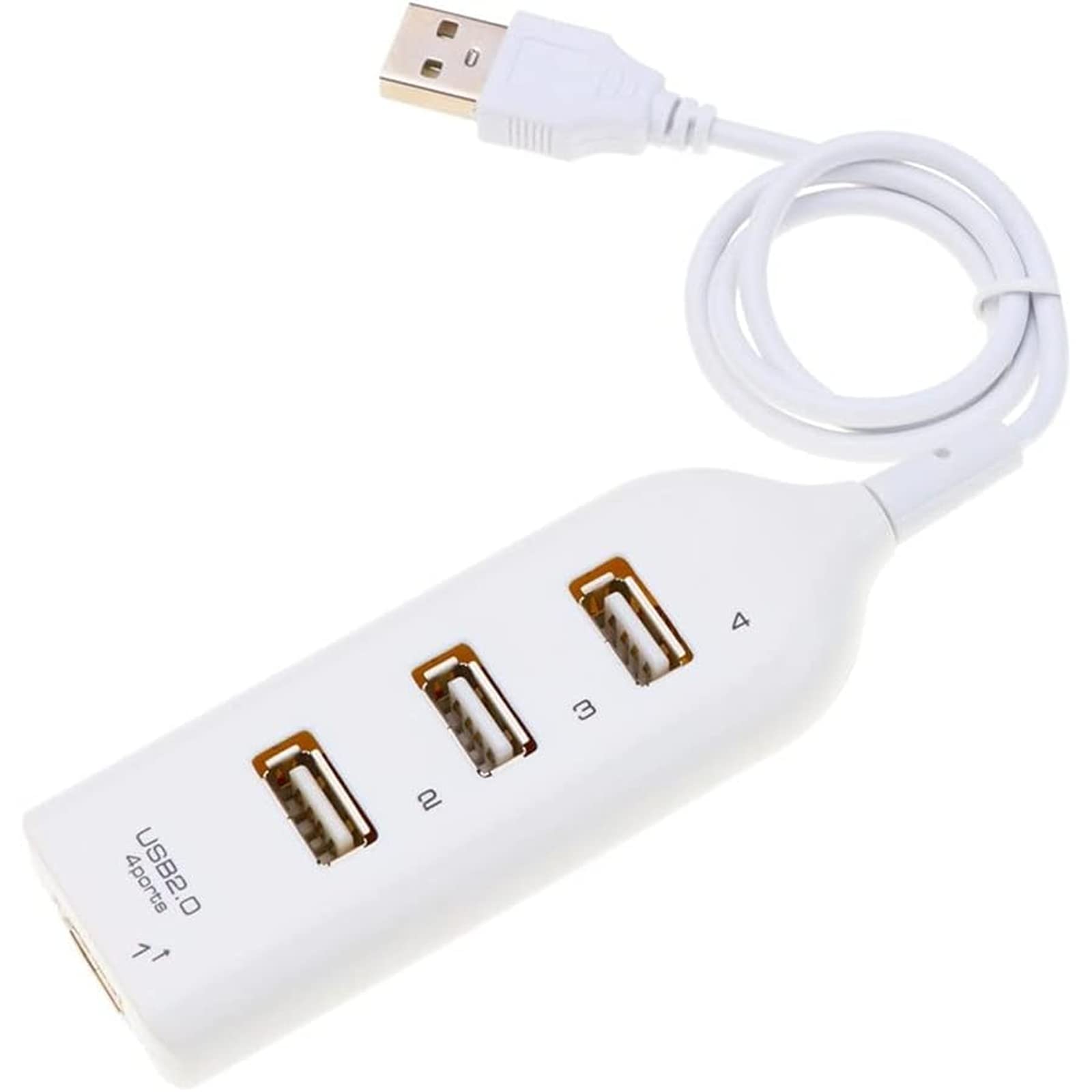 Adaptador de Cubierta de Alta Velocidad Hub Mini USB 2.0 Splitter de 4 Puertos para PC portátil Receptor de portátiles Accesorios de periféricos de la computadora