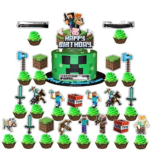 26pc Cake Toppers Cupcake Toppers cake decoration party cake supplies