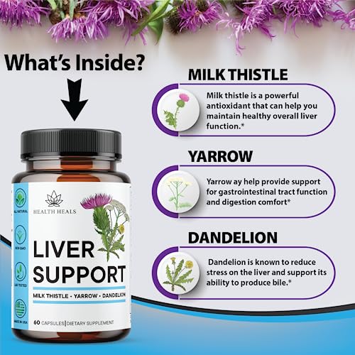 Liver Cleanse & Repair Formula - Herbal Liver Support Supplement with Milk Thistle Dandelion Root Turmeric, Artichoke Extract for Liver Health - 120 Count - Image 4