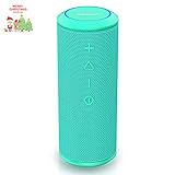 【Impermeable y Diseño Robusto】-El altavoz portatil bluetooth Zamkol ZK606 resiste salpicaduras de agua, polvo y arañazos y más. El exterior está cubierto por una malla tejida suave que aporta elegancia, robustez y durabilidad. Fáciles de transportar en la mano y perfectos para guardar en una mochila sin que ocupe mucho espacio.