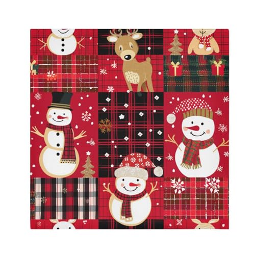 Servilletas de tela navideñas multicolor 20 x 20 in pack 6 miniatura 1