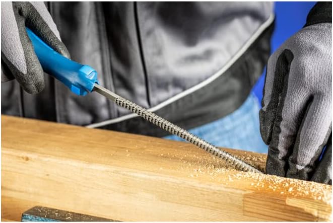 Pferd 11233257 Cut 2 Type Half-Round Wood Rasps, Silver/Blue, 250 mm