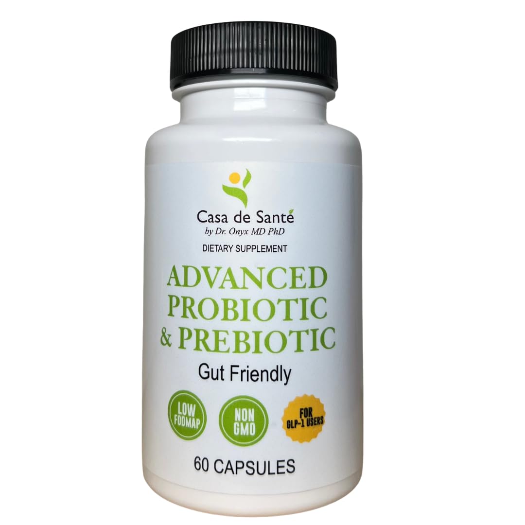 probiotics for glp 1 users Amazon.com: Casa de Sante Advanced Probiotic & Prebiotic - GLP-1 Support for Sensitive Stomachs | Low FODMAP Gut Friendly Synbiotic 4.4B CFU PreforPro Technology