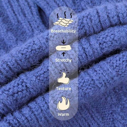 Queenmore Pullover für kleine Hunde | Warm & Bequem | Stretch Hundepulli | Malteser, Pomeranian, Pudel, Shih Tzu (Blau, S)