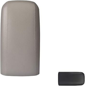 Center Console Lid Armrest Cover Kit with Latch Bumpers Compatible with Chevy Trailblazer GMC Envoy,Buick Rainer Isuzu Ascender SAAB Oldsmobile Bravada 25998847 25998844 25998838 Gray