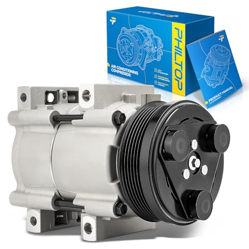 Image of PHILTOP 58157 NEW Air Conditioner AC Compressor with Clutch for Ford Windstar 2001-2003, 1999-2000 3.8L,Freestar 2004-2007, Mercury Monterey 2004-2007