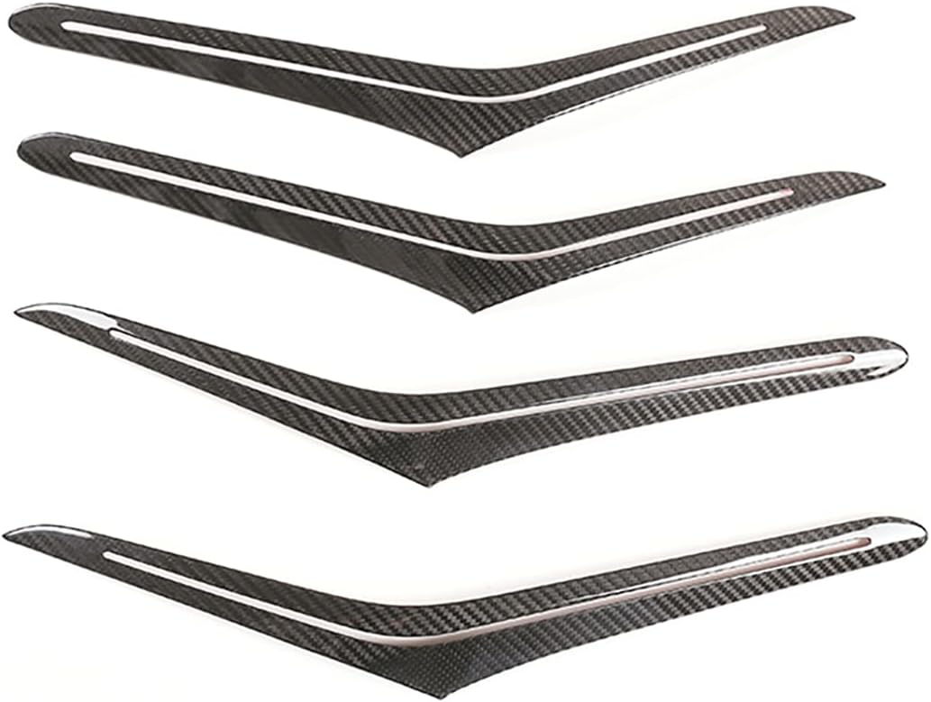 for BMW X5/X7 2019 2020 2021 Real Carbon Fiber Interior Armrest Ambient Light Decorative Cover Trim Accessories (Red Carbon Fiber)