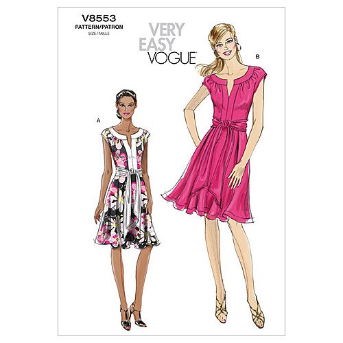 Patron Vogue V8553 robes de createur haute couture tailles 14 a 20 EE