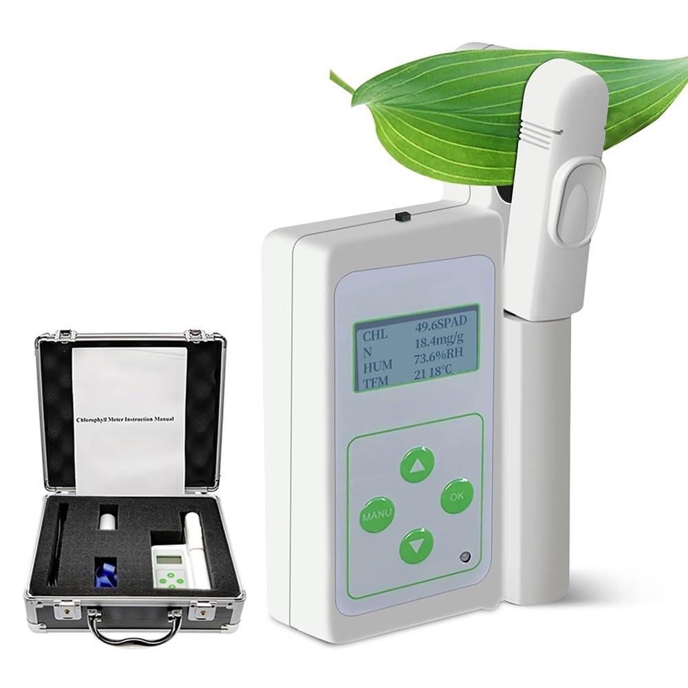 Chlorophyll Meter Plant Leaf Chlorophyll Analyzer 0.0 to 99.9 SPAD for Measuring Instantly Relative Chlorophyll Content(GYJ-A)