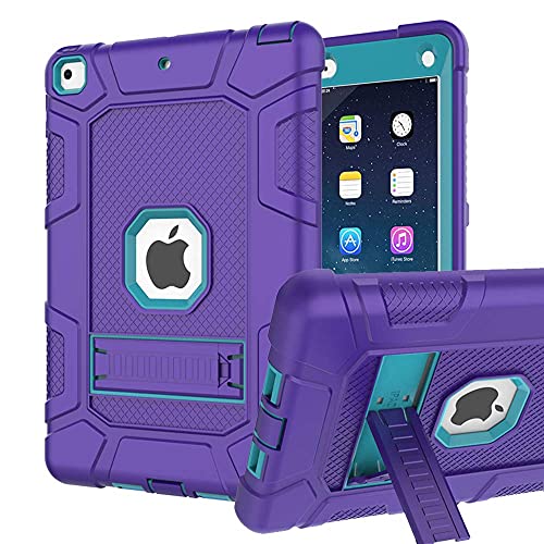 Rantice iPad 6th Generation Cases, iPad 5th Generation Case, iPad Air 2 Case, iPad 9.7 Case, Shockproof Rugged Drop Protection Cover Built with Kickstand for iPad 9.7'' A1893/A1954/A1822/A1823