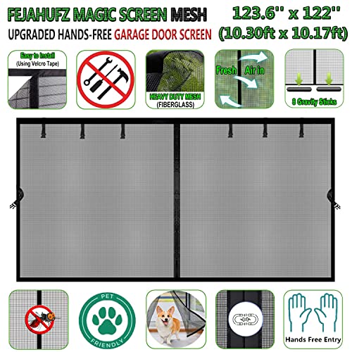 Image of Magnetic Garage Door Screen 10x10ft for 1 Car