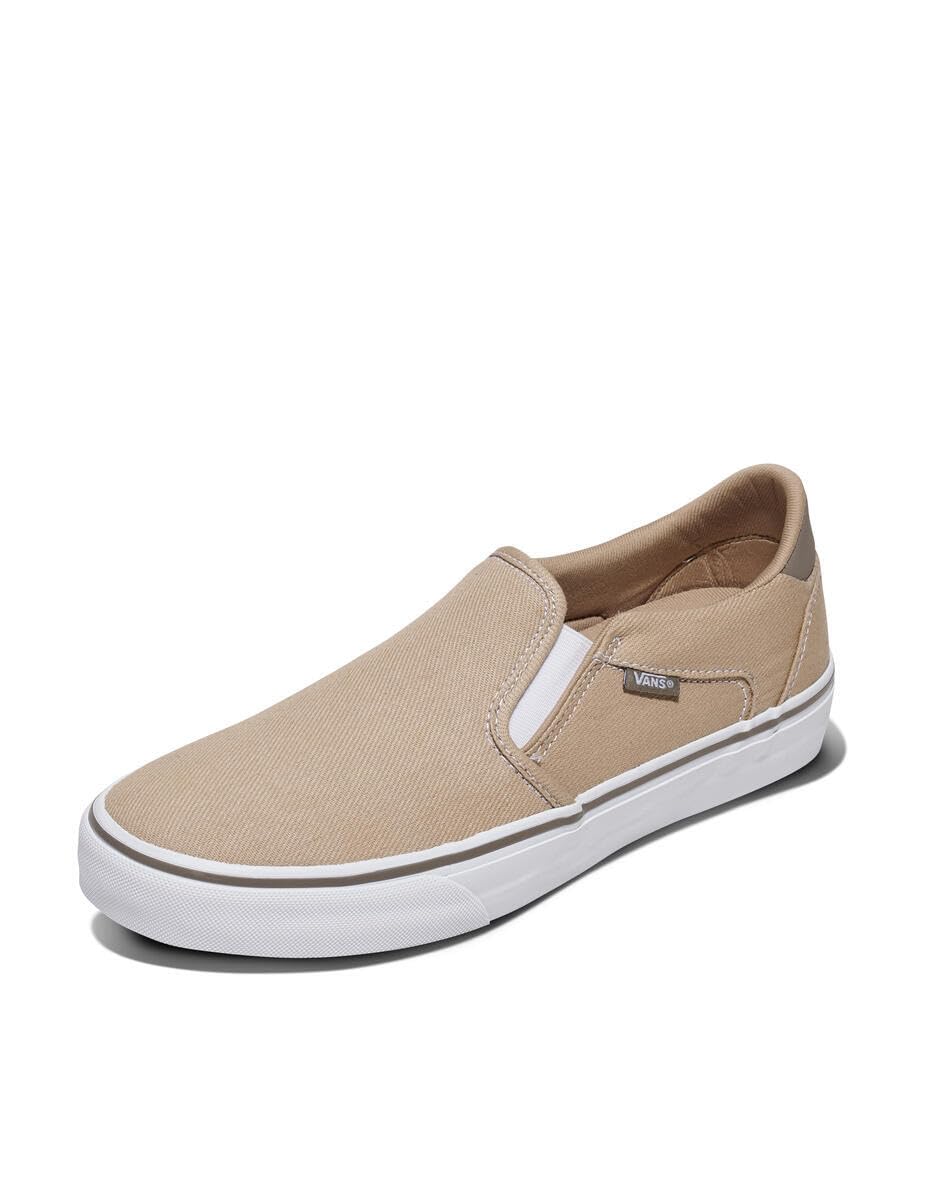 Vans Mens Asher Deluxe Slip-on Shoe | Comfortable Sneakers for Fashion, Walking & Everyday Wear