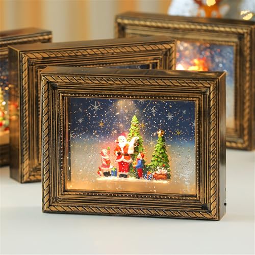 Décoration de Noël rotative avec image pour une ambiance chaleureuse - 7