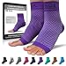 SB SOX Compression Foot Sleeves for Men & Women - Best Plantar Fasciitis Socks for Plantar Fasciitis Pain Relief, Heel Pain, and Treatment for Everyday Use with Arch Support (Purple, Medium)