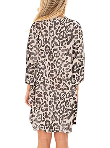 Image of CASURESS Women's Cardigan-Sheer Kimono Loose Summer Floral Print Cover Ups