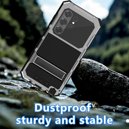 Coque Samsung S25 Ultra alliage aluminium silicone silver - 3