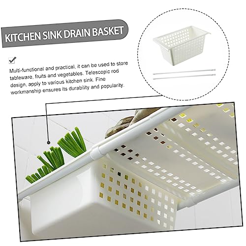 Colador para Cocina con Barra Telescópica y Canasta de Drenaje miniatura 6