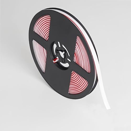 Miniatura 8 de Moldeado flexible de un cuarto redondo autoadhesivo, tira impermeable para calafatear para bordes de pared, bordes de techos, borde de gabinete,