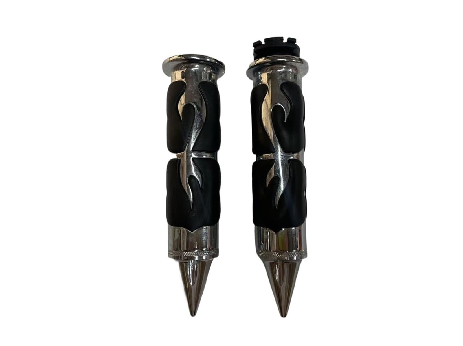Manopole Per Freni In Gomma Manopole per manubrio antiscivolo in gomma da 1" e 25 mm, adatte per Harley, adatte per Honda, adatte per Kawasaki, adatte per Suzuki, Cross Grip