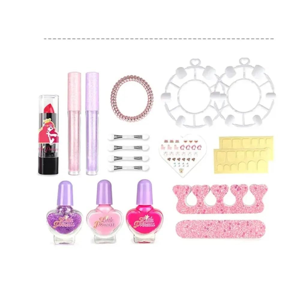 SparkBucket Kidseauty Makeup kit Convertible Dressing Table Suitcase with Multicolor Pretend Play Accessories, Role Play toyetor Girls 3