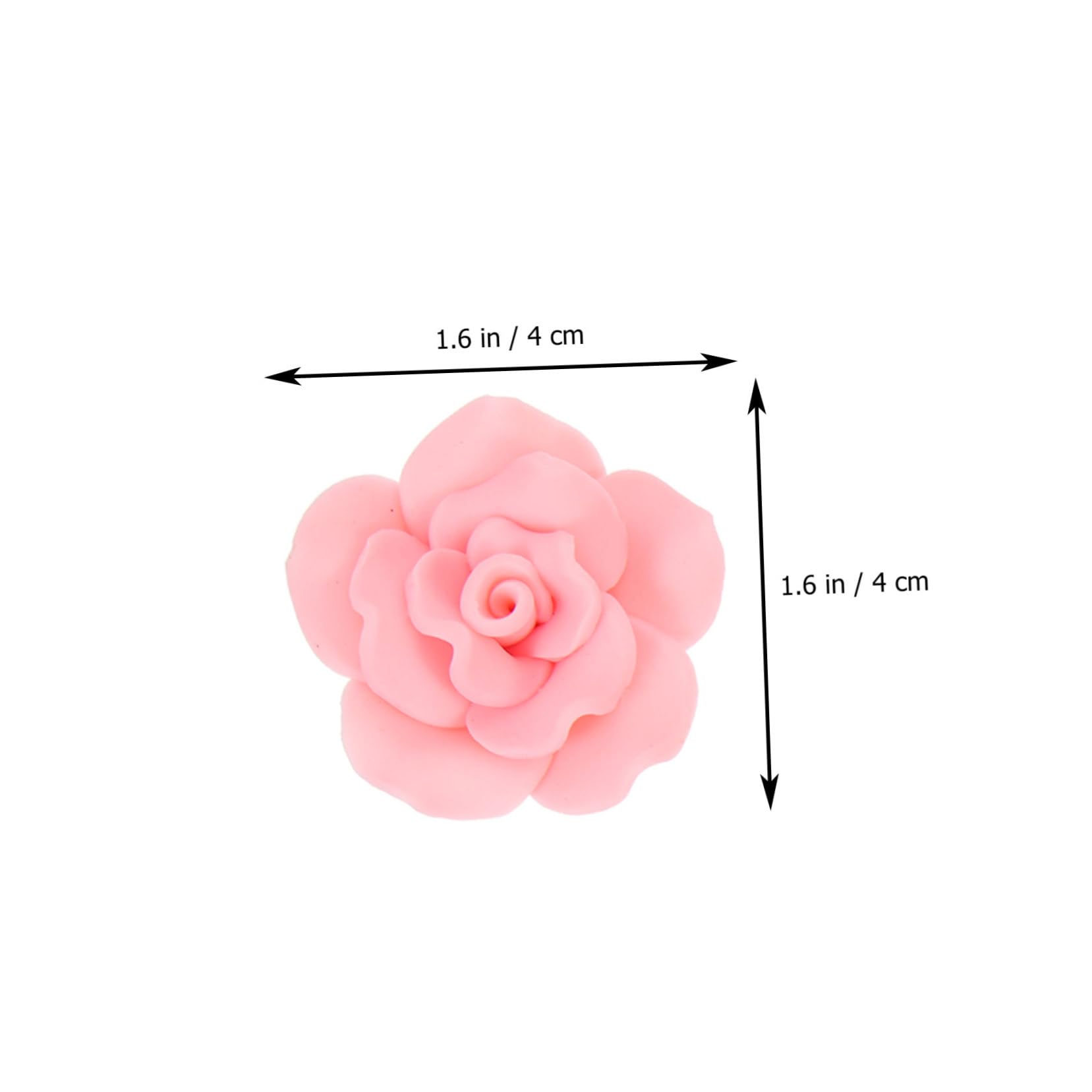 Angoily Conjunto De Flores De Arcilla Polimérica Bricolaje Encantos De Frutas Arcilla Para El Cabello Encanto De La Caja Del Teléfono Accesorios Para Celular 3d Rosa