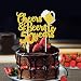 Faisichocalato Cheers & Beers to 50 Years Gold Glitter Cake Topper for 50th Birthday Wedding Anniversary Party Decorations