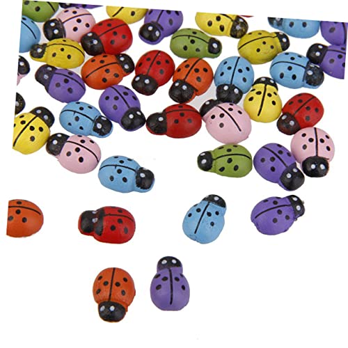 Asakkura 100 peças de figuras de cores com botões mistos, costas planas, miniaturas, enfeites de pla