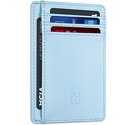 Image of GH GOLD HORSE Slim RFID Blocking Card Holder Minimalist Leather Front Pocket Wallet for Women | Slim